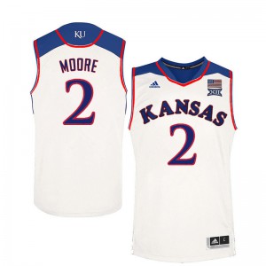 Men Kansas #2 Charlie Moore White Player Jersey 175125-943