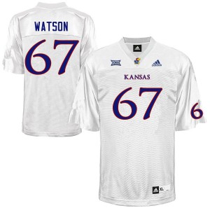 Men Kansas #67 David Watson White Stitch Jersey 982975-857