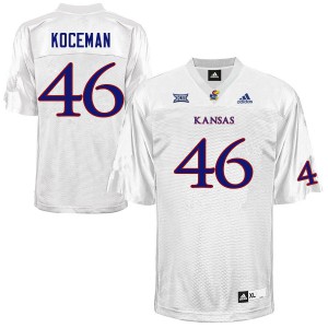 Men Kansas #46 Jack Koceman White Stitch Jersey 725870-509