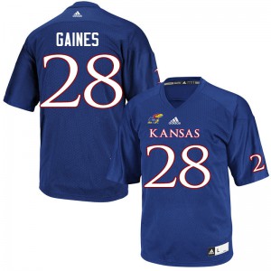 Men's Kansas #28 Maurice Gaines Royal Alumni Jerseys 109503-450