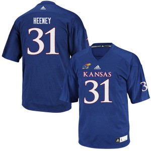 Mens Kansas Jayhawks #31 Ben Heeney Royal Stitched Jerseys 916580-456