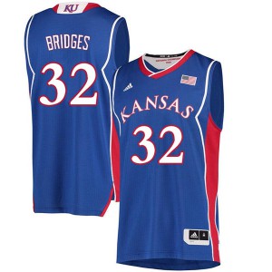 Men University of Kansas #32 Bill Bridges Royal 2018 Hardwood Classic Basketball Jerseys 205410-670