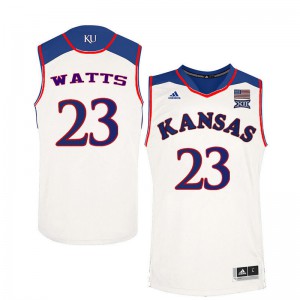 Men Kansas Jayhawks #23 Eboni Watts White Player Jersey 648107-118