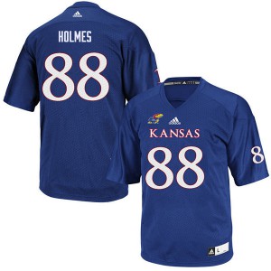 Men's University of Kansas #88 J.J. Holmes Royal Official Jersey 205016-828