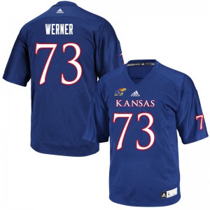 Men's Kansas #73 Jack Werner Royal Official Jersey 233161-403
