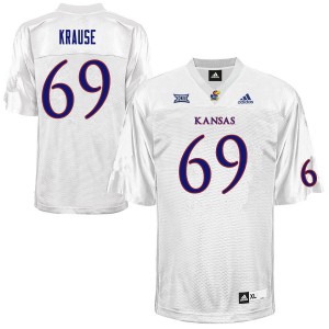 Men's Kansas Jayhawks #69 Joe Krause White Alumni Jerseys 397323-778