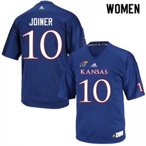 Women's Kansas #10 Jamarye Joiner Royal Player Jerseys 497886-797