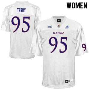 Women's Kansas #95 DaJon Terry White Stitch Jersey 929383-530