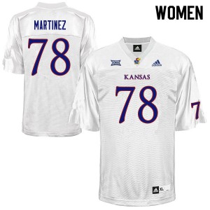 Women's Kansas #78 Nicholas Martinez White High School Jersey 564795-799