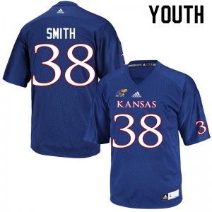 Youth Kansas #38 Dante Smith Royal High School Jersey 884543-703