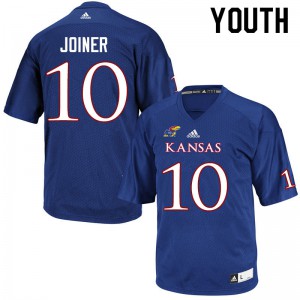 Youth Kansas Jayhawks #10 Jamarye Joiner Royal College Jersey 588217-376