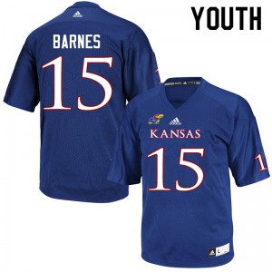 Youth Kansas Jayhawks #15 McKenzie Barnes Royal NCAA Jerseys 167106-115