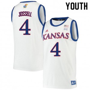 Youth Kansas #4 Latrell Jossell White Player Jersey 155659-116