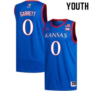 Youth University of Kansas #0 Marcus Garrett Royal Player Jersey 348901-977