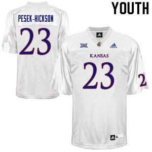 Youth Kansas #23 Amauri Pesek-Hickson White Official Jersey 820877-845