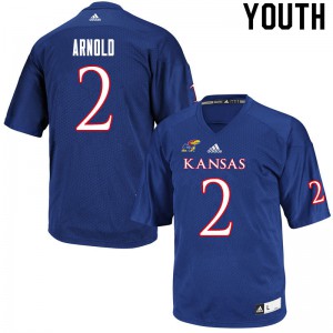 Youth Kansas #2 Lawrence Arnold Royal Stitch Jerseys 393927-229
