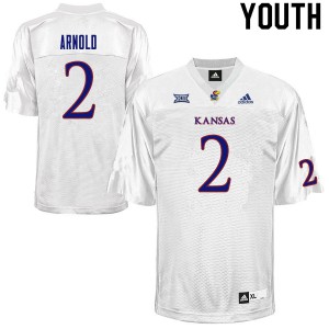 Youth Kansas #2 Lawrence Arnold White University Jerseys 667232-769