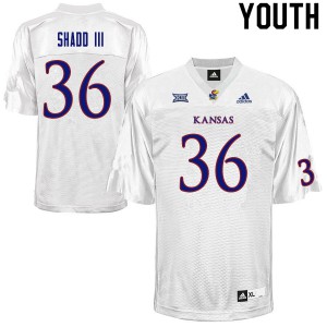 Youth Kansas #36 Lawrence Shadd III White Player Jersey 573601-339