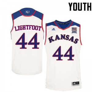 Youth Kansas #44 Mitch Lightfoot White Alumni Jerseys 548685-742