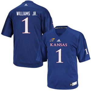 Youth Jayhawks #1 Pooka Williams Jr. Royal Official Jersey 898160-144